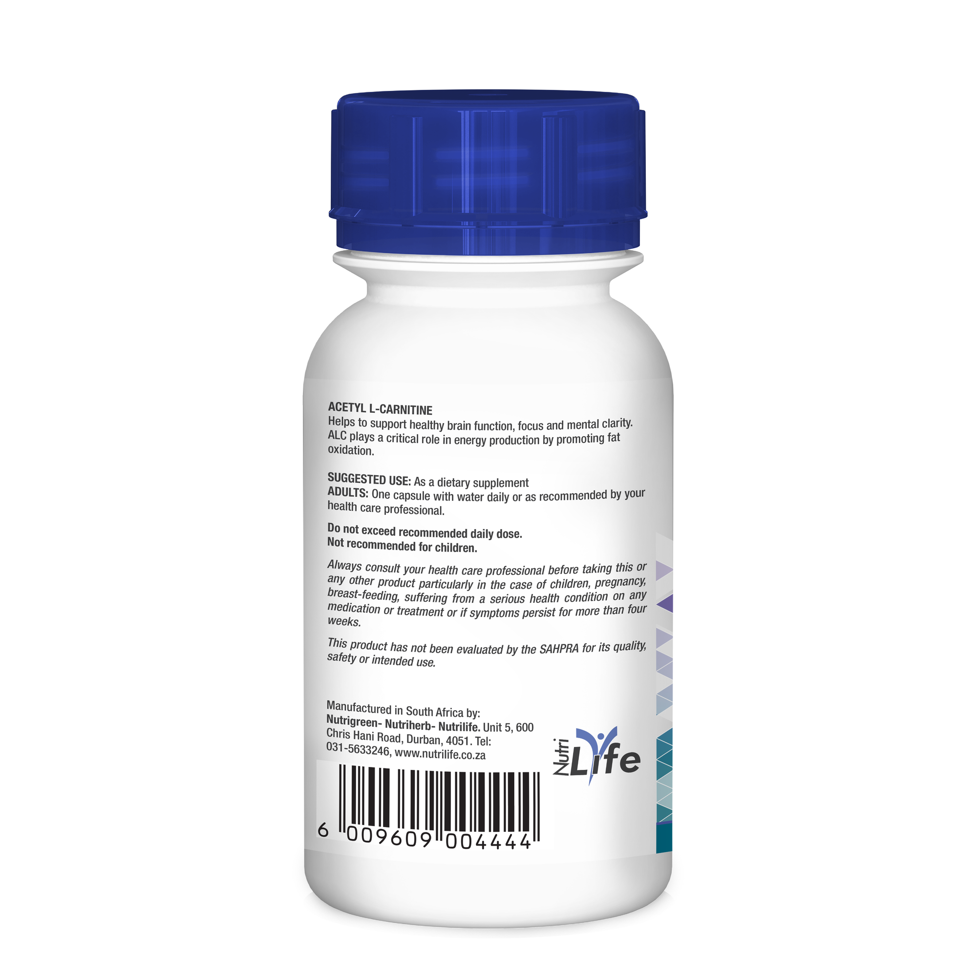 ALC (Acetyl L-Carnitine) Nutrigreen Nutriherb Nutrilife ALC (Acetyl L-Carnitine) Nutrigreen Nutriherb Nutrilife